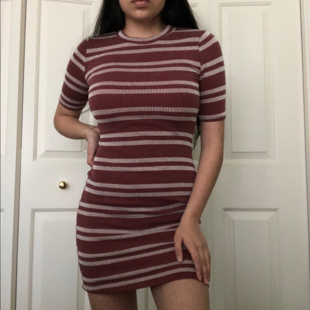 body con striped dress nordstrom